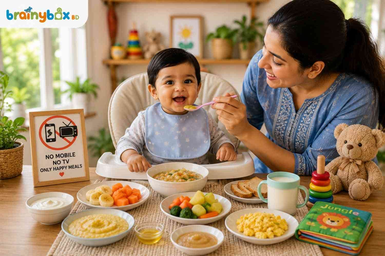শিশুদের খাবার তালিকা: বয়স ভিত্তিক আদর্শ পুষ্টির নিয়ম, দৈনিক খাদ্য চার্ট ও বাড়ন্ত শিশুর সম্পূর্ণ যত্ন
